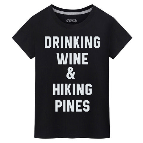 Women Fashion Casual Letters Printed T-Shirt Short Sleeves Tee Tops