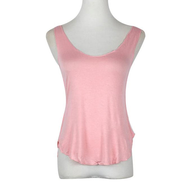 Fashion Summer Woman Lady Sleeveless V-Neck Candy Vest Loose Tank Tops T-shirt