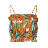 Women Sleeveless Tops Flower Print Blouse T Shirt Vest